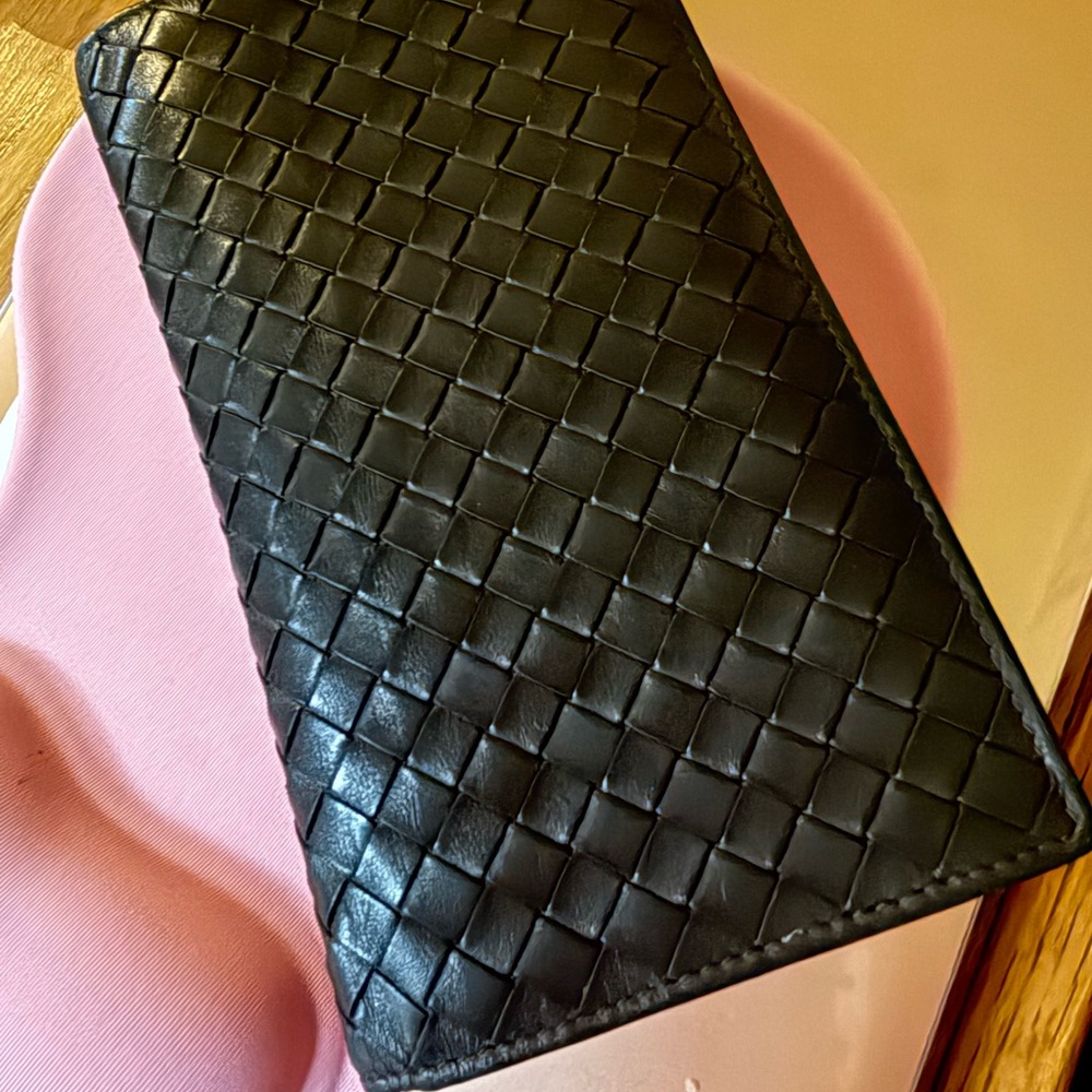 Bottega Veneta Dark Brown Intrecciato Leather Wallet - Picture 3 of 7